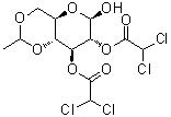 CAS # 149403-65-6, 4,6-O-Ethylidene-2,3-di-O-dichloroacetyl-beta-D-glucopyranose