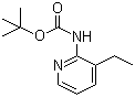 N-(3-Ethyl-2-pyridinyl)carbamic acid tert-butyl ester molecular structure (CAS 149489-03-2)