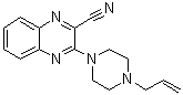 CAS # 149685-89-2, 2-Cyano-3-[1-(4-allylpiperazinyl)]quinoxaline, 3-[4-(2-Propen-1-yl)-1-piperazinyl]-2-quinoxalinecarbonitrile, VC 605