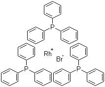 CAS 登录号：14973-89-8, 三(三苯基膦)溴化铑