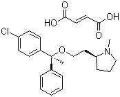 structure of CAS# 14976-57-9, Clemastine fumarate