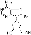 structure of CAS# 14985-44-5, 8-溴-2'-脱氧腺苷