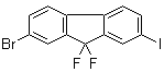 structure of CAS# 1499193-60-0, 2-溴-9,9-二氟-7-碘-9H-芴