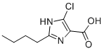 structure of CAS# 149968-28-5, 2-丁基-4-氯-1H-咪唑-5-羧酸