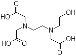 N-(2-Hydroxyethyl)ethylenediaminetriacetic acid molecular structure (CAS 150-39-0)