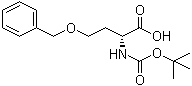 structure of CAS# 150009-60-2, N-[叔丁氧羰基]-O-苄基-D-高丝氨酸