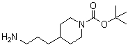 structure of CAS# 150349-65-8, 4-(3-Aminopropyl)piperidine-1-carboxylic acid tert-butyl ester
