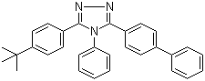 structure of CAS# 150405-69-9, 3-(Biphenyl-4-yl)-5-(4-tert-butylphenyl)-4-phenyl-4H-1,2,4-triazole