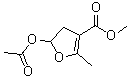structure of CAS# 150437-92-6, 5-(乙酰氧基)-4,5-二氢-2-甲基-3-呋喃羧酸甲酯