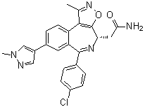 structure of CAS# 1505453-59-7, (4S)-6-(4-氯苯基)-1-甲基-8-(1-甲基-1H-吡唑-4-基)-4H-异恶唑并[5,4-d][2]苯并氮杂卓-4-乙酰胺
