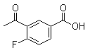 structure of CAS# 1505662-44-1, 3-乙酰基-4-氟苯甲酸