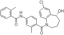 CAS # 150683-30-0, Tolvaptan, N-[4-[(5R)-7-Chloro-5-hydroxy-2,3,4,5-tetrahydro-1-benzazepine-1-carbonyl]-3-methylphenyl]-2-methylbenzamide