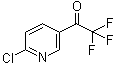 structure of CAS# 150698-72-9, 1-(6-Chloropyridin-3-yl)-2,2,2-trifluoroethanone