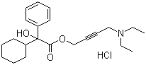 CAS # 1508-65-2, Oxybutynin hydrochloride, 4-(Diethylamino)but-2-ynyl cyclohexylphenylglycolate hydrochloride