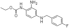 CAS # 150812-12-7, Retigabine, 2-Amino-4-(4-fluorbenzylamino)-1-ethoxycarbonylaminobenzene