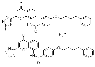 structure of CAS# 150821-03-7, 半水普仑司特
