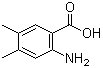 structure of CAS# 15089-51-7, 2-Amino-4,5-dimethylbenzoic acid
