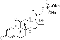 CAS # 151-73-5, Betamethasone 21-phosphate disodium, 9a-Fluoro-16b-methylprednisolone-21-(disodium phosphate), Betnesol