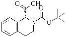 structure of CAS# 151004-96-5, (R)-2-(叔丁氧羰基)-1,2,3,4-四氢异喹啉-1-羧酸