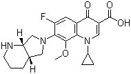 CAS # 151096-09-2, Moxifloxacin, (1'S,6'S)-1-Cyclopropyl-7-(2,8-diazabicyclo[4.3.0]non-8-yl)-6-fluoro-8-methoxy-4-oxo-1,4-dihydroquinoline-3-carboxylic acid