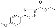structure of CAS# 151098-14-5, 5-(4-甲氧基苯基)-[1,2,4]恶二唑-3-羧酸乙酯