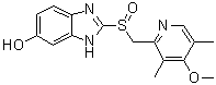 CAS # 151602-49-2, 5-O-Desmethylomeprazole, 2-[[(4-Methoxy-3,5-dimethyl-2-pyridinyl)methyl]sulfinyl]-1H-benzimidazol-6-ol
