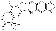 CAS # 151636-76-9, 10,11-(Methylenedioxy)-20(R)-camptothecin, (7R)-7-Ethyl-7-hydroxy-10H-1,3-dioxolo[4,5-g]pyrano[3',4':6,7]indolizino[1,2-b]quinoline-8,11(7H,13H)-dione
