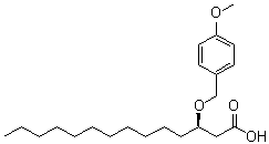 CAS 登录号：151663-62-6, (3R)-3-[(4-甲氧基苯基)甲氧基]十四烷酸