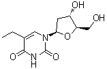 structure of CAS# 15176-29-1, 2'-脱氧-5-乙基尿苷