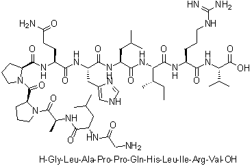 CAS 登录号：151808-66-1, 甘氨酰-L-亮氨酰-L-丙氨酰-L-脯氨酰-L-脯氨酰-L-谷氨酰胺酰-L-组氨酰-L-亮氨酰-L-异亮氨酰-L-精氨酰-L-缬氨酸