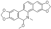 structure of CAS# 151890-26-5, 5,6-二氢-6-甲氧基-5-甲基-1,3-苯并二氧杂环戊烯并[5,6-c][1,3]二氧杂环戊烯并[4,5-j]菲啶