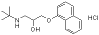 CAS 登录号：15230-34-9, 1-(叔丁基氨基)-3-(1-萘基氧基)-2-丙醇盐酸盐