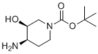 structure of CAS# 1523530-36-0, 顺式-4-氨基-1-叔丁氧羰基-3-羟基哌啶