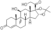 structure of CAS# 1524-86-3, 氢化曲安奈德