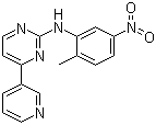 structure of CAS# 152460-09-8, N-(2-Methyl-5-nitrophenyl)-4-(pyridin-3-yl)pyrimidin-2-amine