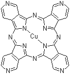 structure of CAS# 15275-52-2, 4,4',4'',4'''-四氮杂-29H,31H-酞菁铜