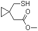 structure of CAS# 152922-73-1, 1-甲巯基环丙基乙酸甲酯