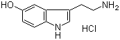 CAS # 153-98-0, Serotonin hydrochloride, 5-Hydroxytryptamine hydrochloride, 3-(2-Aminoethyl)-5-hydroxyindole hydrochloride