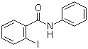 CAS # 15310-01-7, Benodanil, 2-Iodobenzanilide, 2-Iodobenzoic acid anilide, BAS 3170, BAS 31700F, BAS 31702F, BAS 31708F, BAS 31709, BAS 3170F, BAS 3172F, BASF 31709F, Benefit, Calirus, NSC 100499, o-Iodobenzanilide