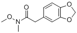 structure of CAS# 153277-41-9, 2-(benzo[d][1,3]dioxol-5-yl)-N-methoxy-N-methylacetamide