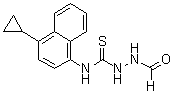 CAS # 1533519-86-6, N-(4-Cyclopropyl-1-naphthalenyl)-2-formylhydrazinecarbothioamide