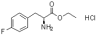 structure of CAS# 1534-90-3, 4-Fluoro-L-phenylalanine ethyl ester hydrochloride