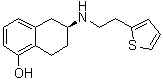 structure of CAS# 153409-14-4, (6S)-5,6,7,8-四氢-6-[[2-(2-噻吩基)乙基]氨基]-1-萘酚