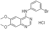 structure of CAS# 153436-54-5, 4-[(3-溴苯基)氨基]-6,7-二甲氧基喹唑啉盐酸盐