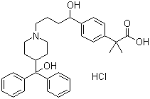 structure of CAS# 153439-40-8, 盐酸非索非那定