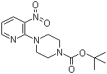 structure of CAS# 153473-24-6, 1-Boc-4-(3-硝基吡啶-2-基)哌嗪