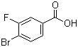 structure of CAS# 153556-42-4, 4-溴-3-氟苯甲酸