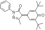 CAS 登录号：153787-33-8, 4-(3,5-双叔丁基-4-氧代-2,5-环己二烯-1-亚基)-2,4-二氢-5-甲基-2-苯基-3H-吡唑-3-酮