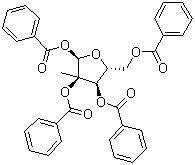 CAS 登录号：15397-16-7, 2-C-甲基-alpha-D-呋喃核糖四苯甲酸酯
