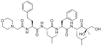 CAS # 1541172-75-1, Carfilzomib Impurity 2, (2S)-N-[(2S)-1-[[(2R,4S)-1,2-dihydroxy-2,6-dimethyl-3-oxoheptan-4-yl]amino]-1-oxo-3-phenylpropan-2-yl]-4-methyl-2-[[(2S)-2-[(2-morpholin-4-ylacetyl)amino]-4-phenylbutanoyl]amino]pentanamide